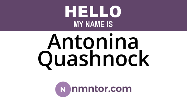 Antonina Quashnock