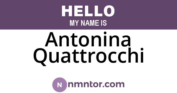 Antonina Quattrocchi
