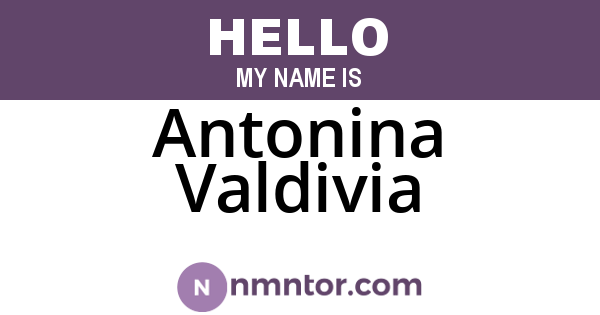 Antonina Valdivia