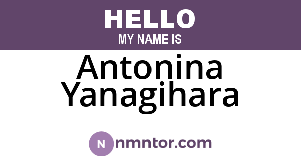 Antonina Yanagihara