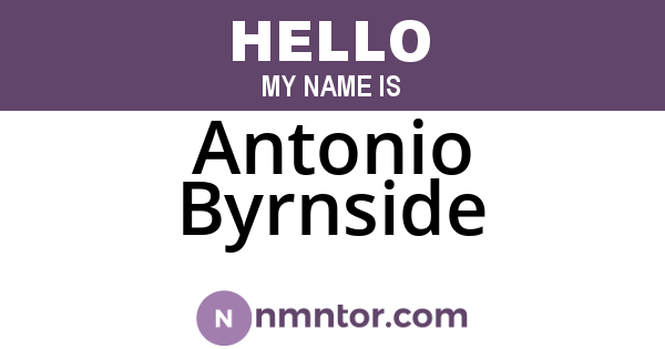 Antonio Byrnside