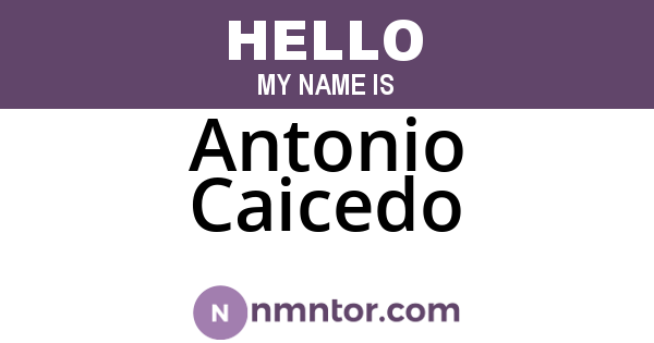 Antonio Caicedo