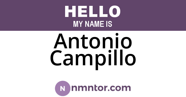 Antonio Campillo