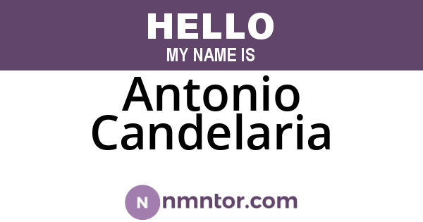 Antonio Candelaria