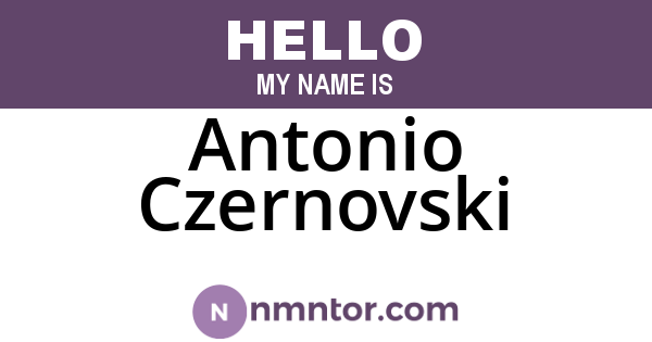 Antonio Czernovski