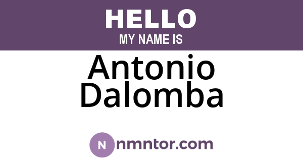 Antonio Dalomba