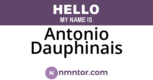Antonio Dauphinais