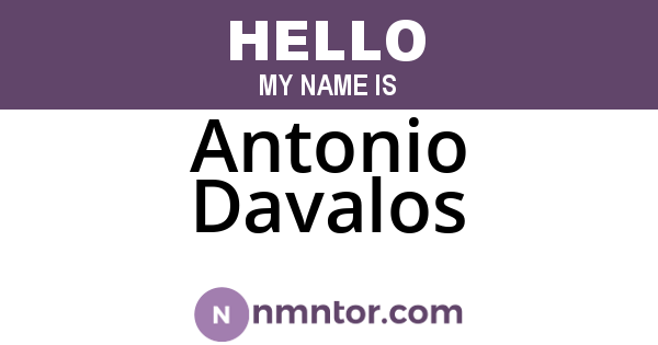 Antonio Davalos
