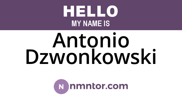 Antonio Dzwonkowski
