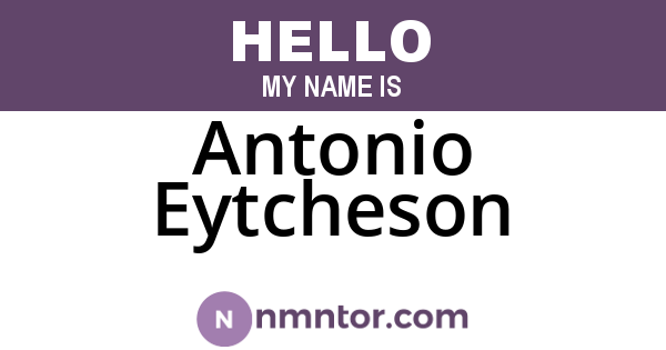 Antonio Eytcheson