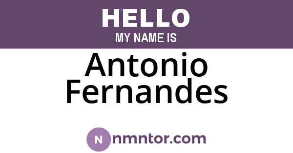 Antonio Fernandes