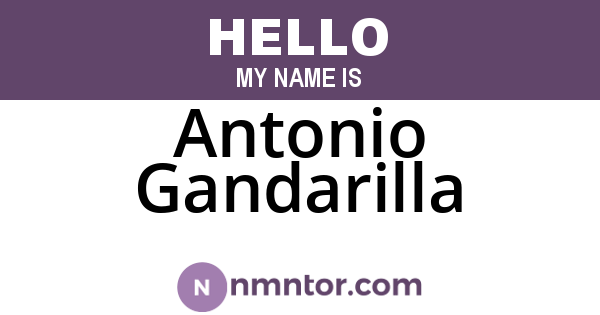 Antonio Gandarilla