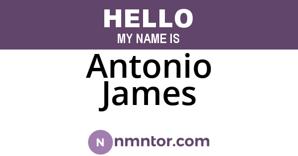 Antonio James