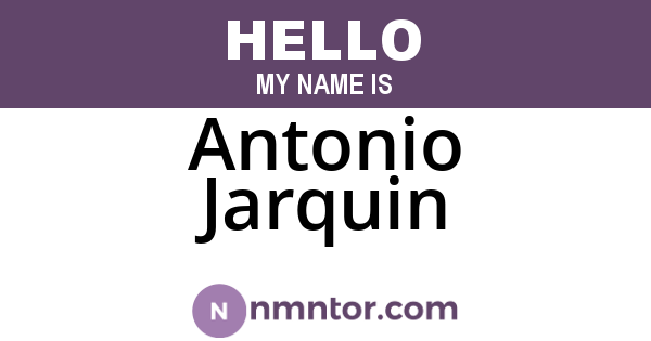 Antonio Jarquin