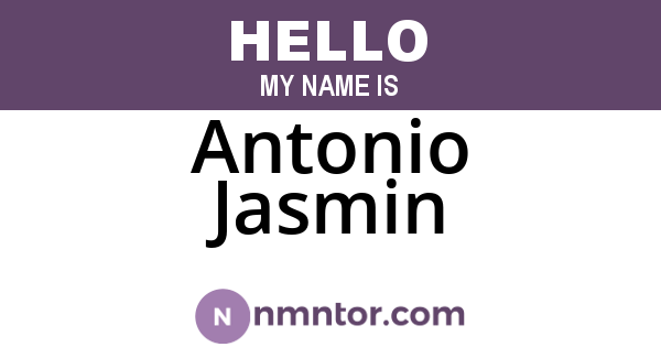 Antonio Jasmin