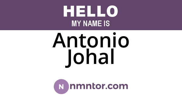 Antonio Johal