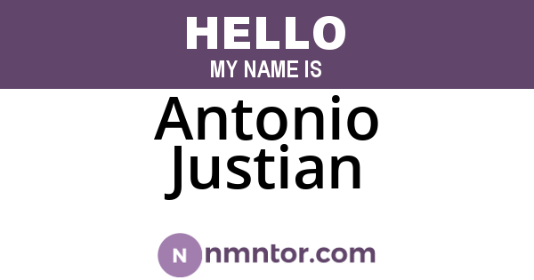 Antonio Justian