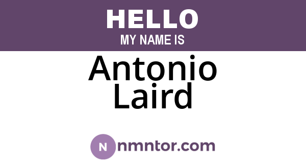 Antonio Laird