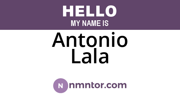 Antonio Lala