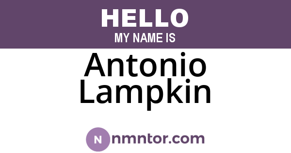 Antonio Lampkin
