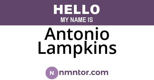 Antonio Lampkins