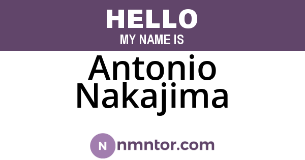 Antonio Nakajima