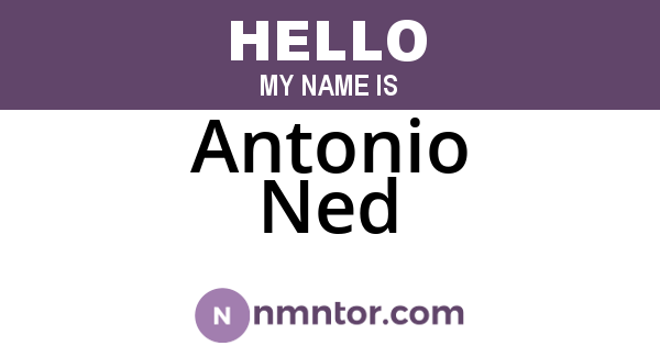 Antonio Ned