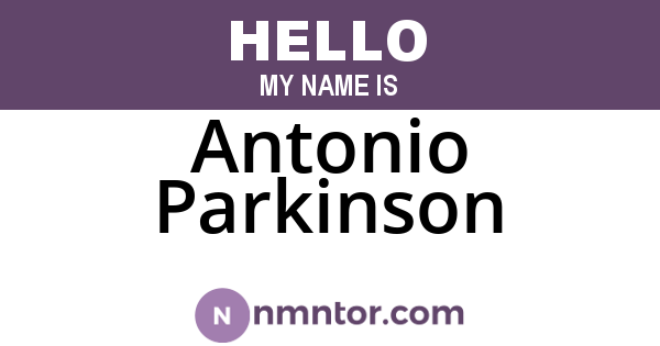 Antonio Parkinson