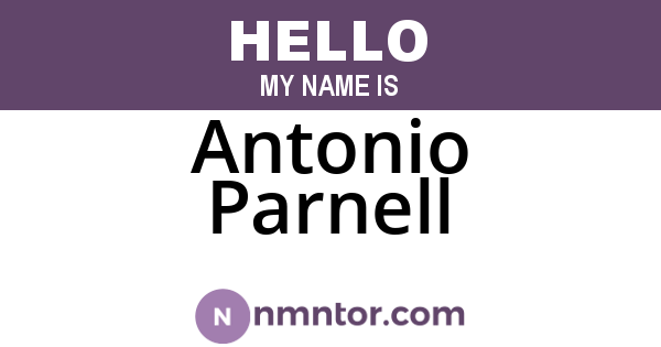 Antonio Parnell