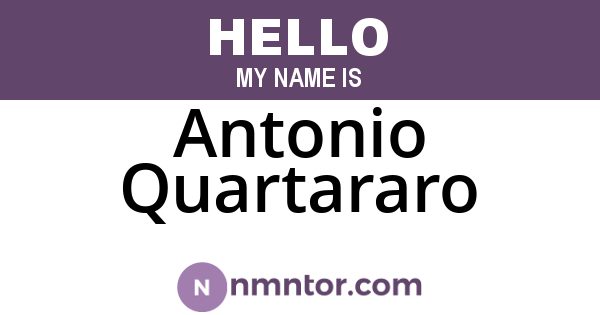 Antonio Quartararo