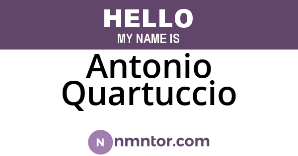 Antonio Quartuccio
