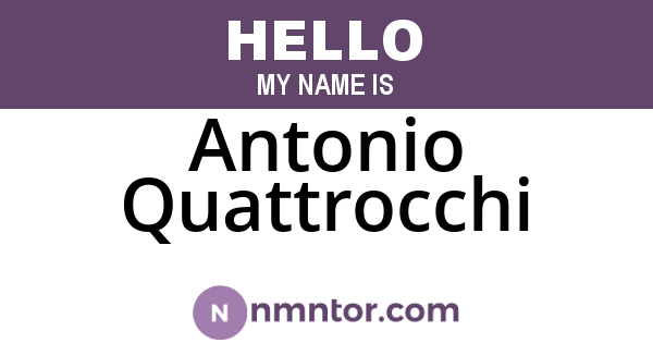Antonio Quattrocchi