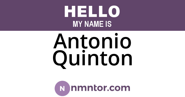 Antonio Quinton
