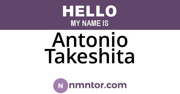 Antonio Takeshita
