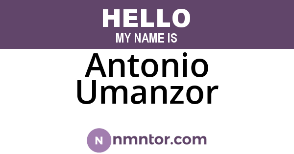 Antonio Umanzor