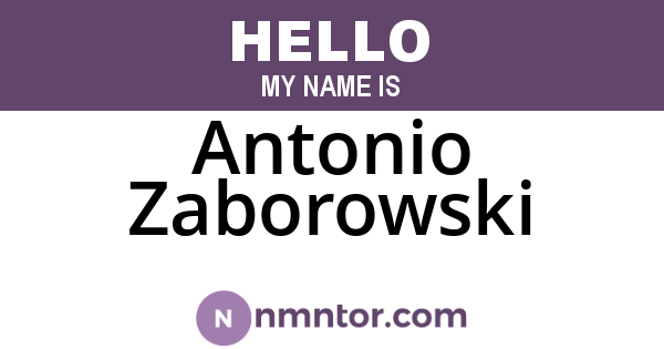 Antonio Zaborowski