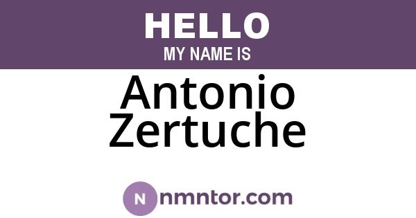 Antonio Zertuche