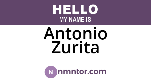 Antonio Zurita