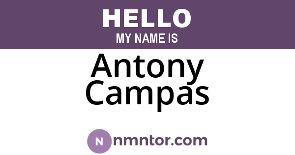 Antony Campas
