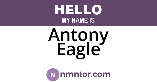 Antony Eagle