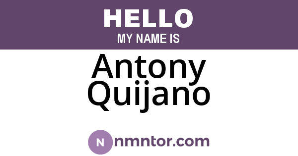 Antony Quijano