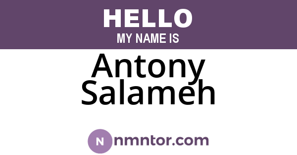 Antony Salameh