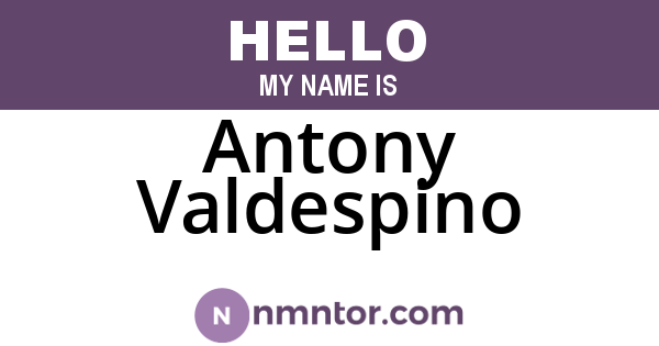 Antony Valdespino