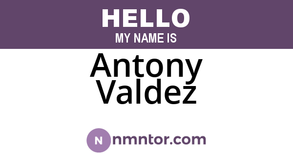 Antony Valdez