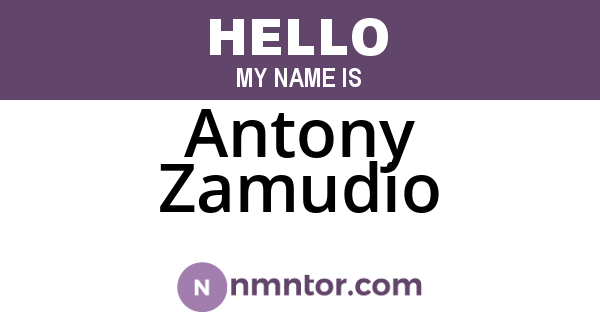 Antony Zamudio