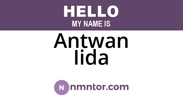 Antwan Iida