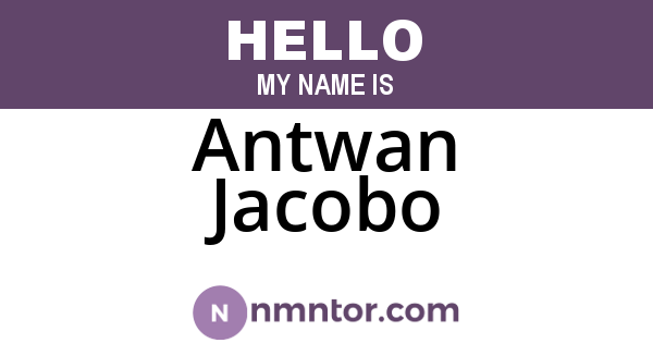 Antwan Jacobo