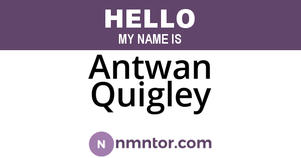 Antwan Quigley