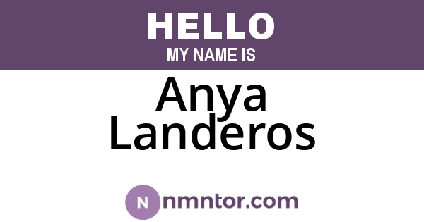 Anya Landeros