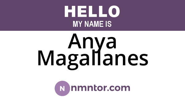 Anya Magallanes